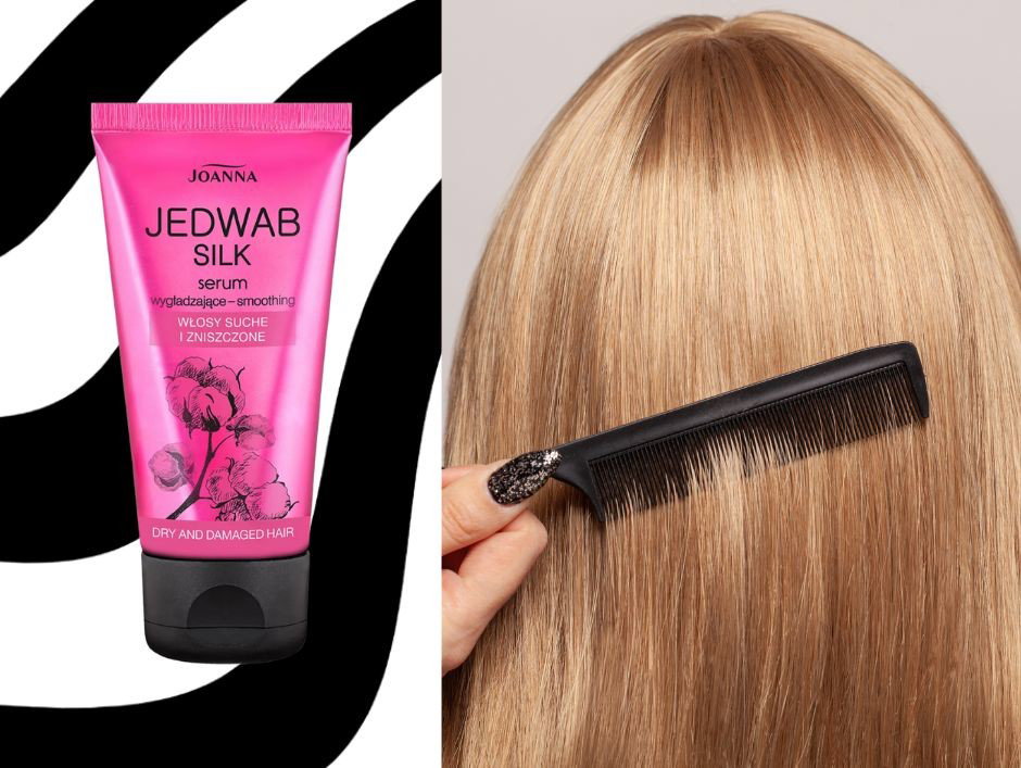 Apteczne serum wygładzające włosy