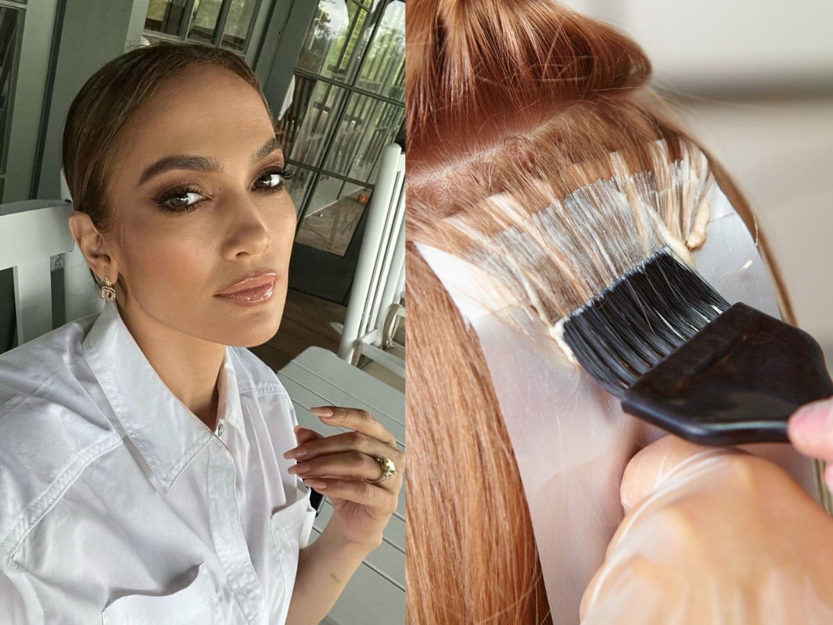 modny kolor włosów na wiosnę 2023 u Jennifer Lopez