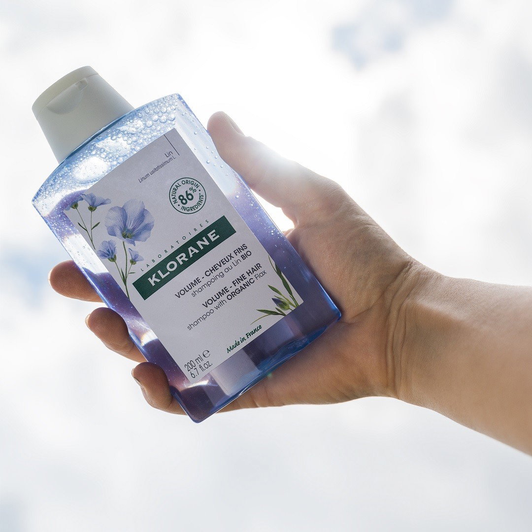kosmetyki z organicznym lnem objetosc Klorane