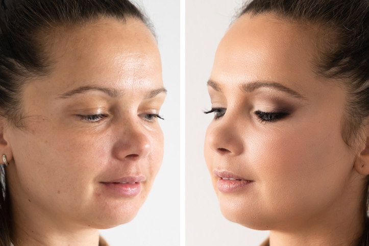 krem tonujący - podkład do twarzy Healthy Mix Tinted Beautifier - efekty 