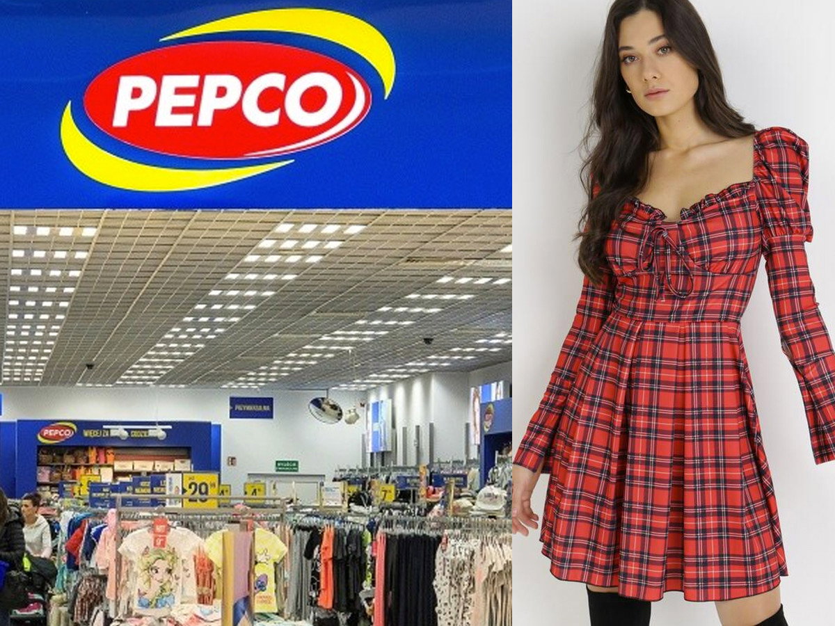 Ta czerwona sukienka w kratkę na Święta z Pepco bije rekordy popularności