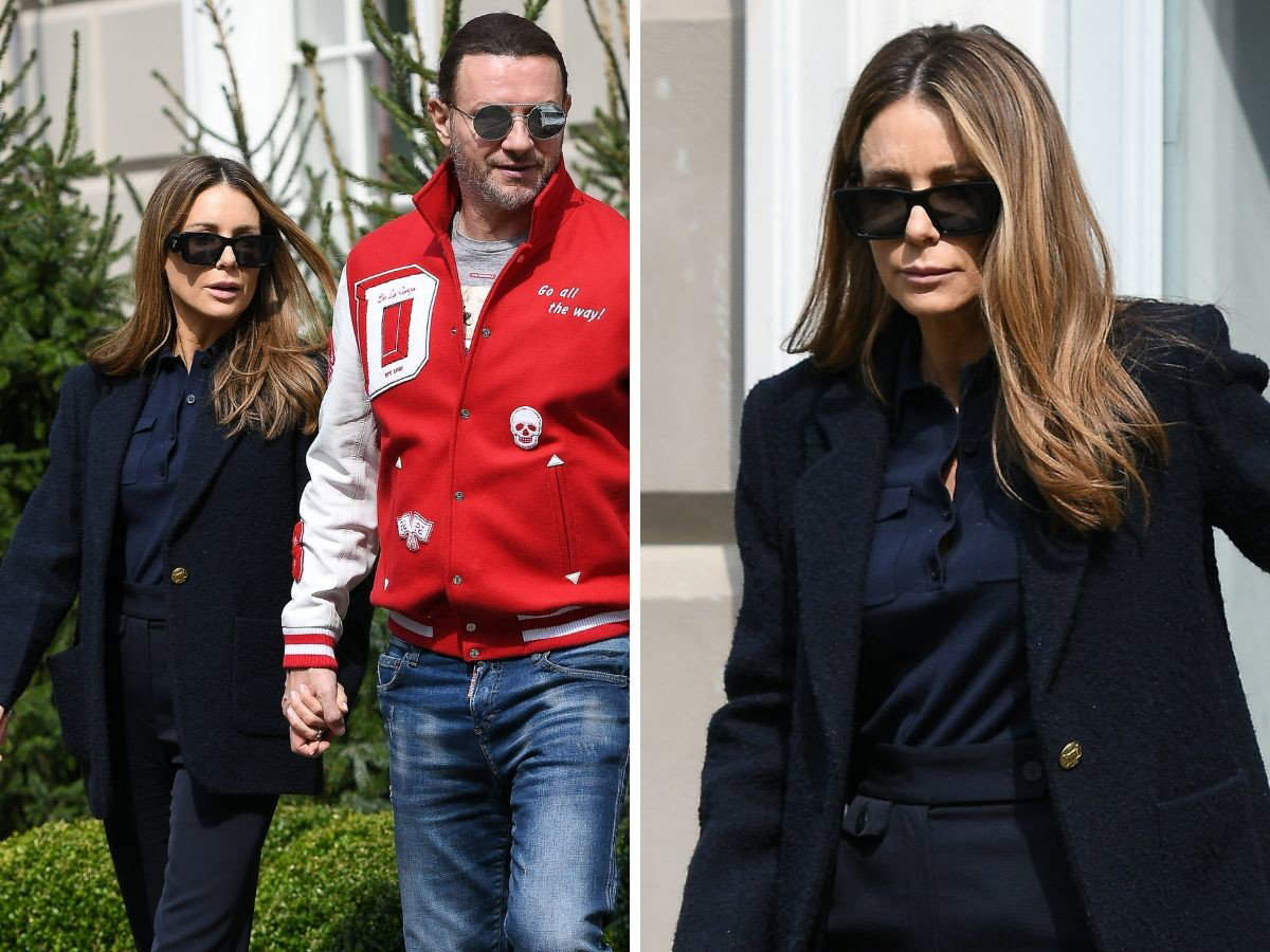 Małgorzata Rozenek i Radosław Majdan wychodzą z restauracji