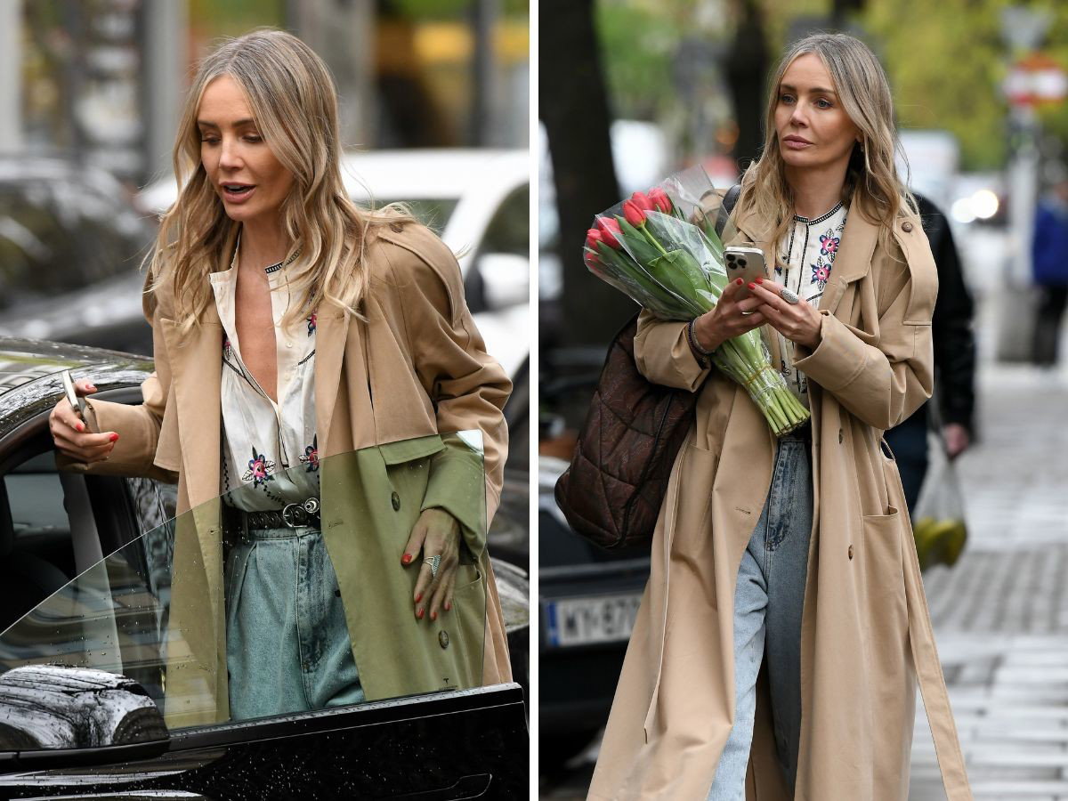 Agnieszka Woźniak-Starak w modnych jeansach