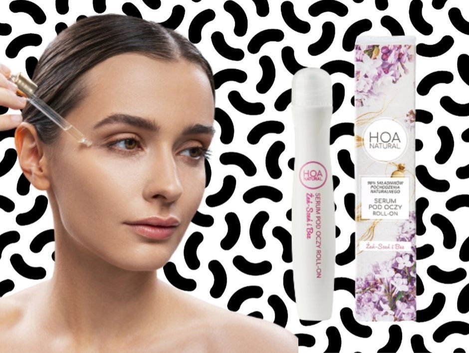 Kobieta stosująca serum HOA Natural
