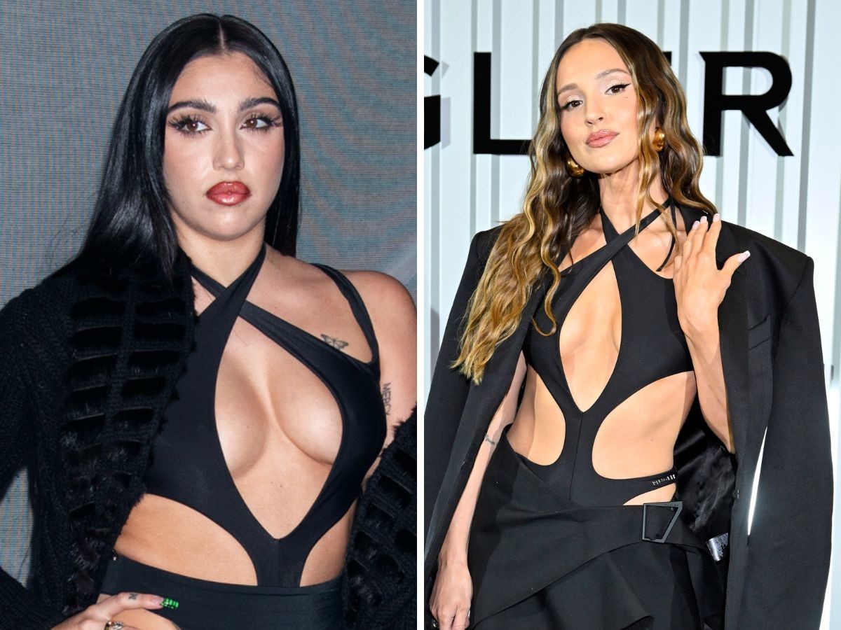 Marina i Lourdes Leon na gali H&M Mugler