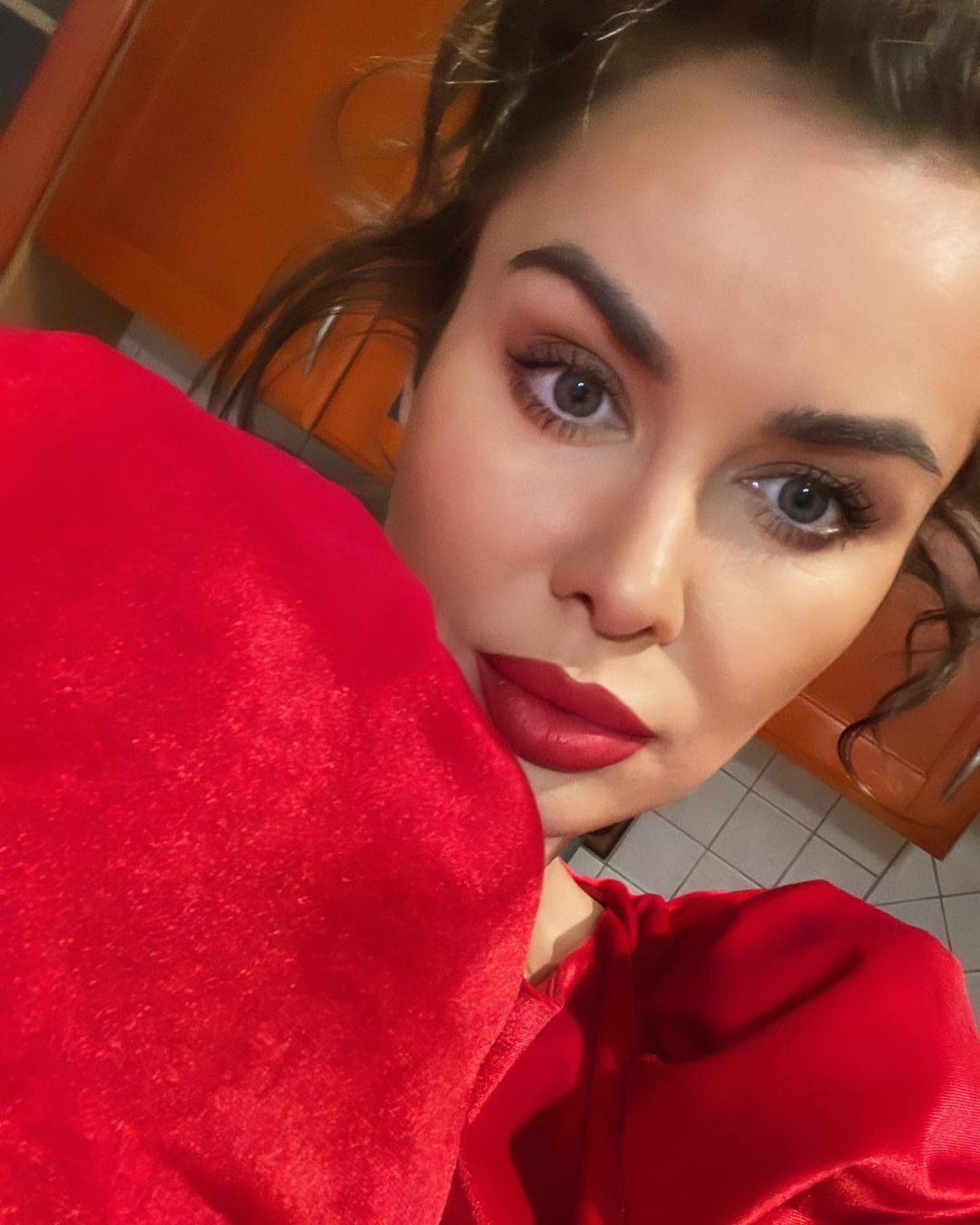 Natalia Siwiec - efekt po użyciu tuszu do rzęs