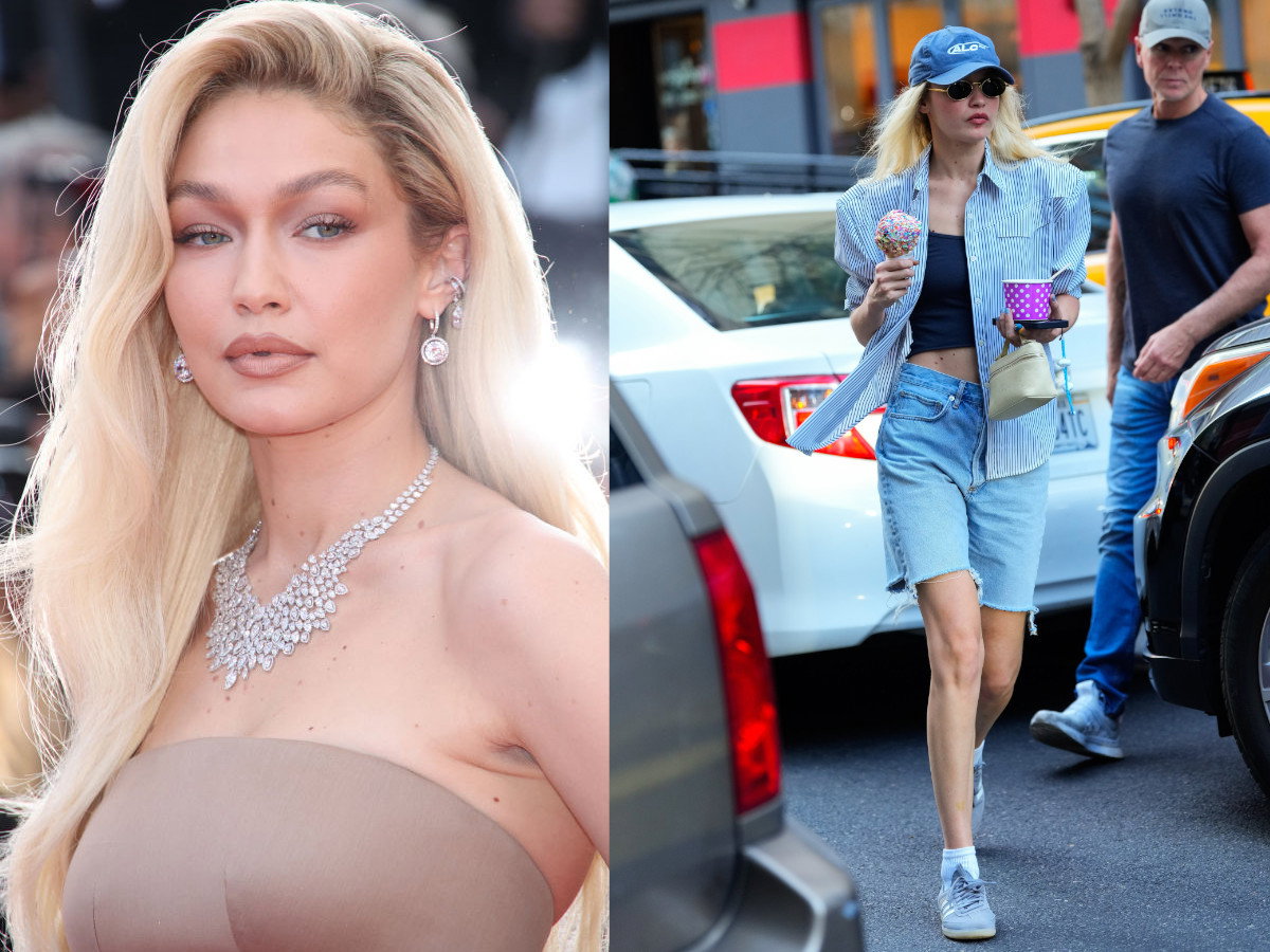 Szorty jeansowe bermudy na lato 2023 - Gigi Hadid