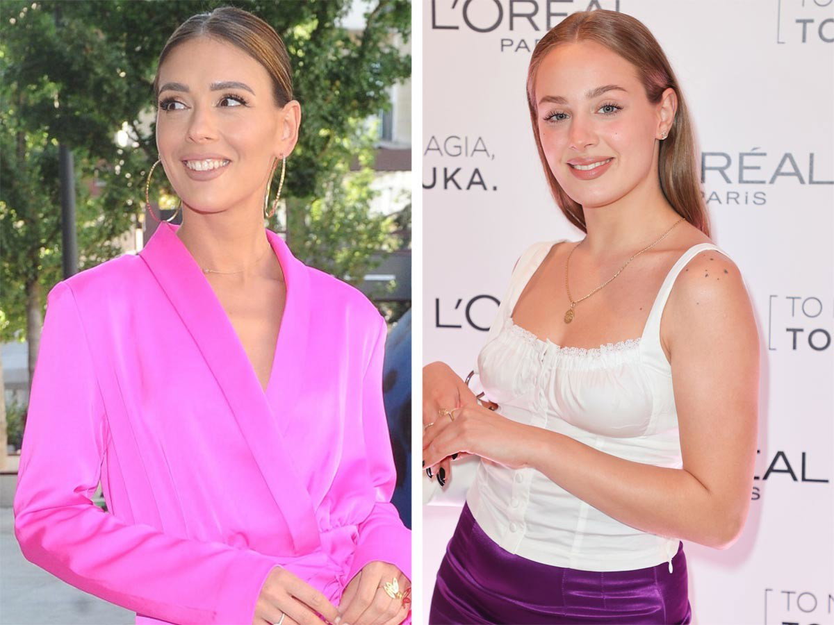 Klaudia Halejcio i Wiktoria Gąsiewska na imprezie L'Oreal