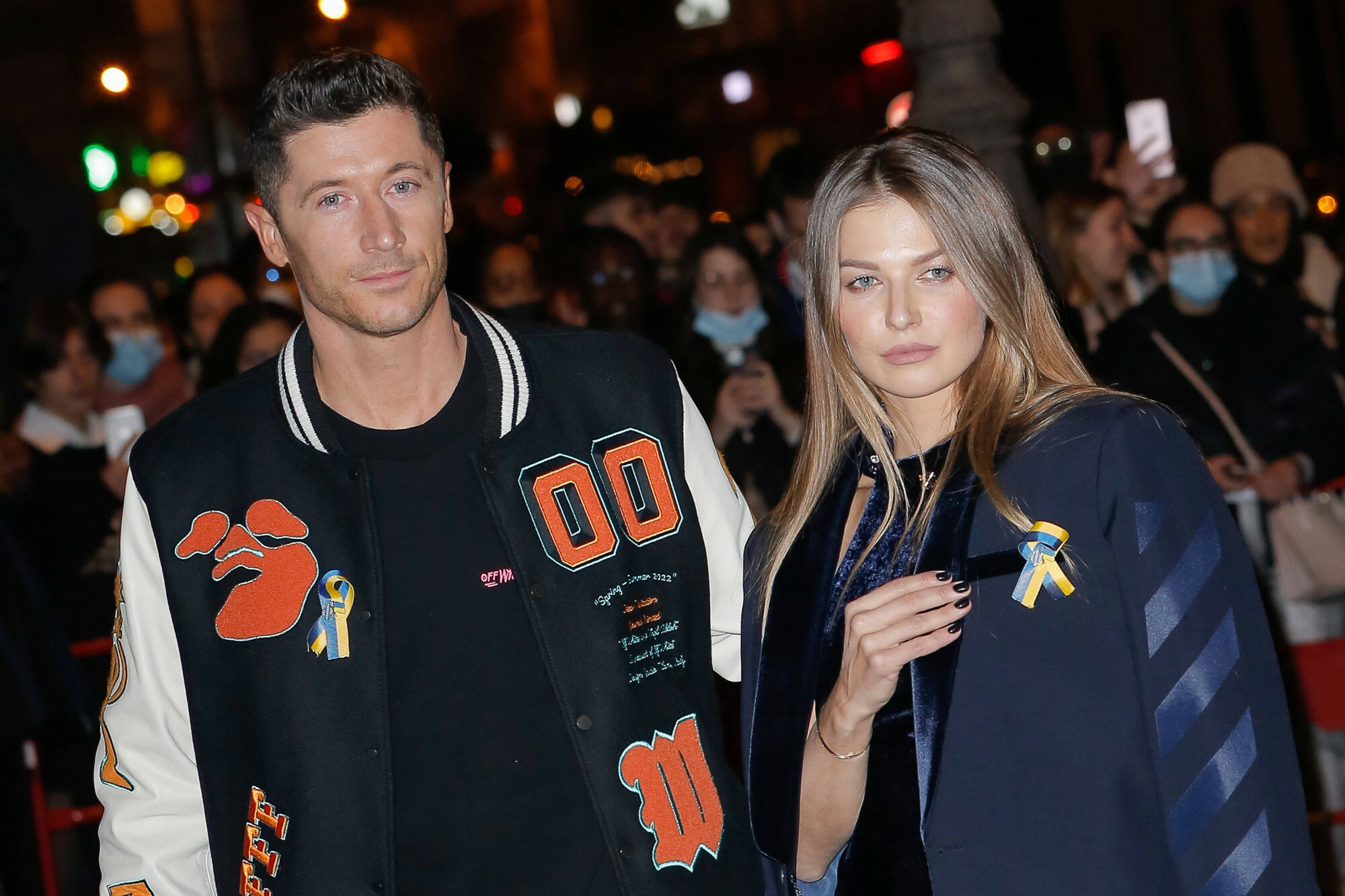 Anna Lewandowska i Robert Lewandowski na Tygodniu Mody w Paryżu