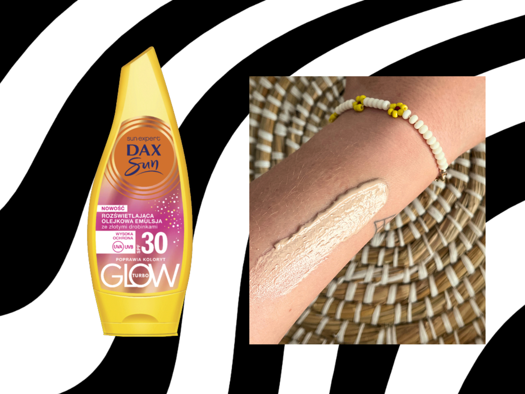 SPF 30 do ciała z drobinkami Dax Sun Turbo Glow