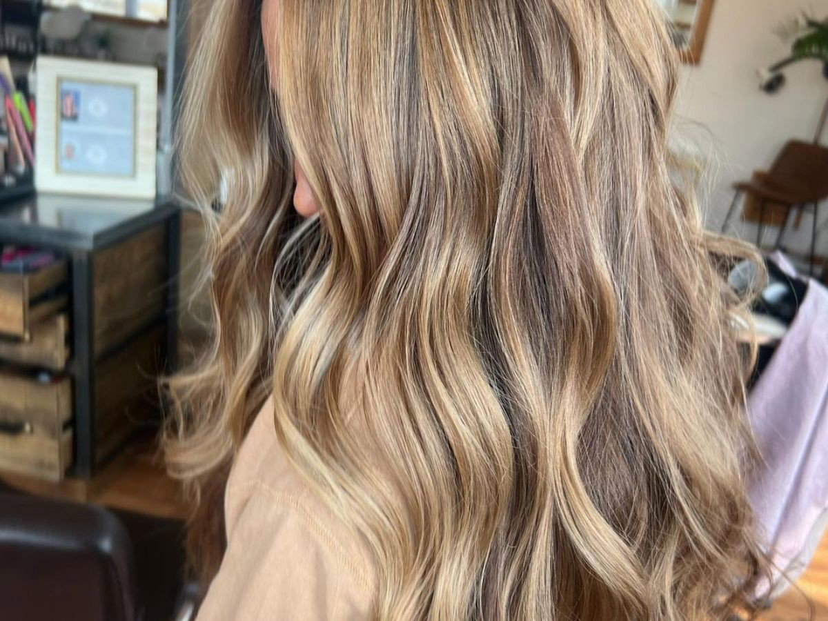 Color sweep hair