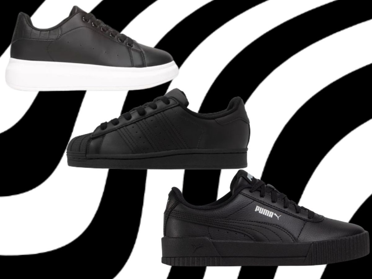 Czarne sneakersy