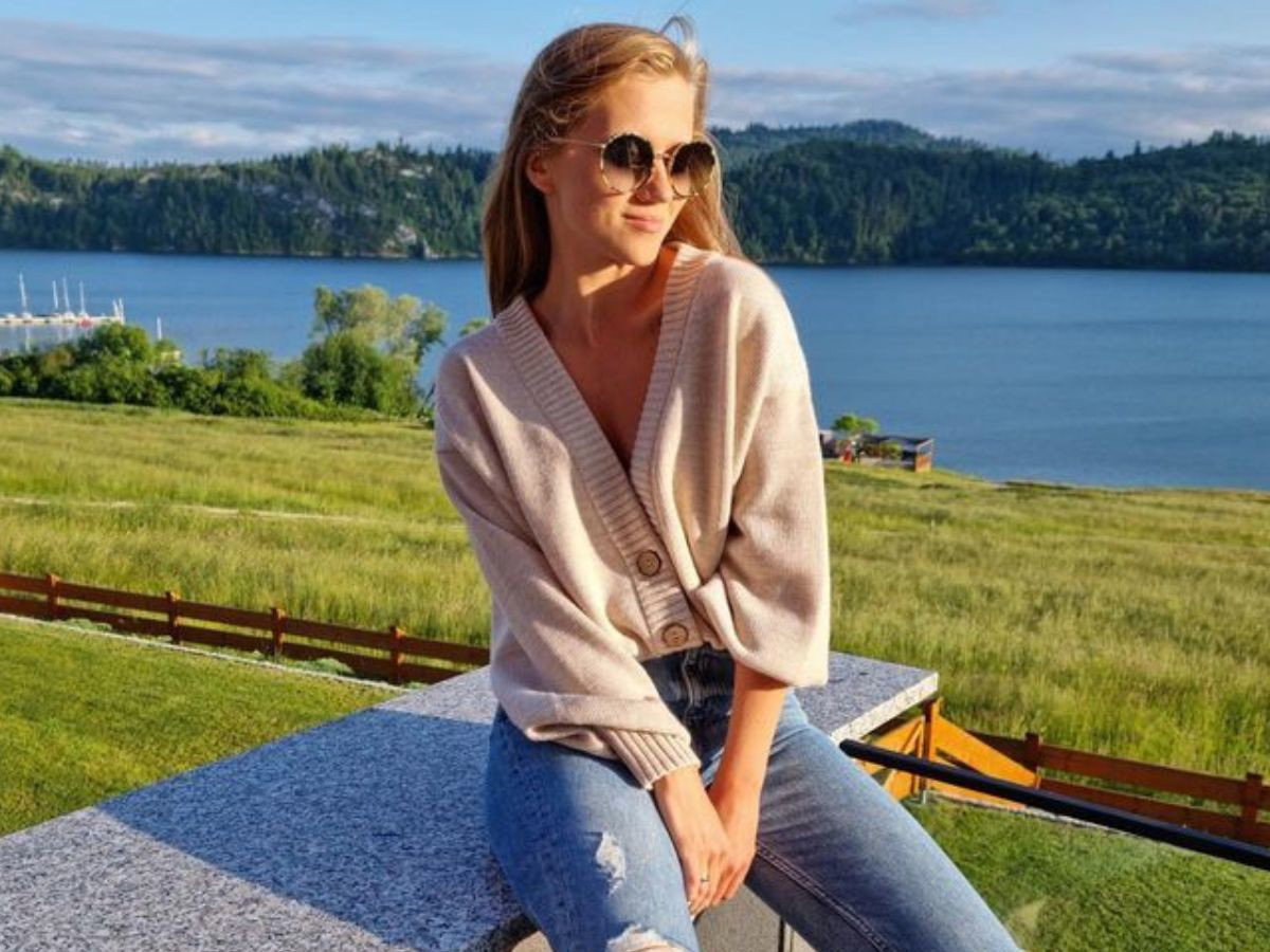 Agnieszka Kaczorowska nosi urokliwe liliowe paznokcie