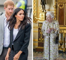 Książę Harry i Meghan Markle odwiedzili Królową Elżbietę II