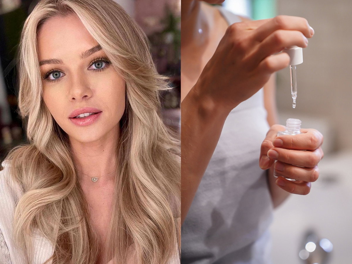 serum do twarzy z witaminą C - modelka Kasia Szklarczyk