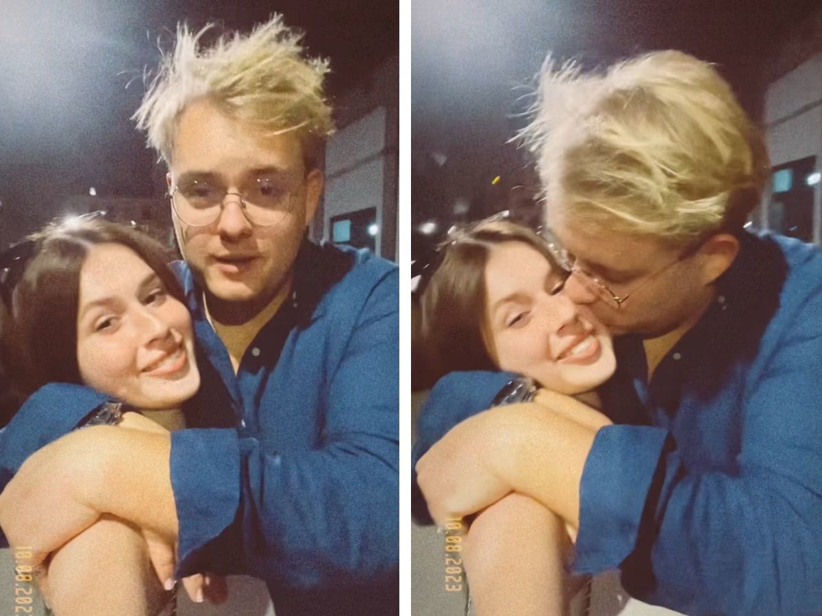 Roksana Węgiel i Kevin Mglej wtuleni w siebie