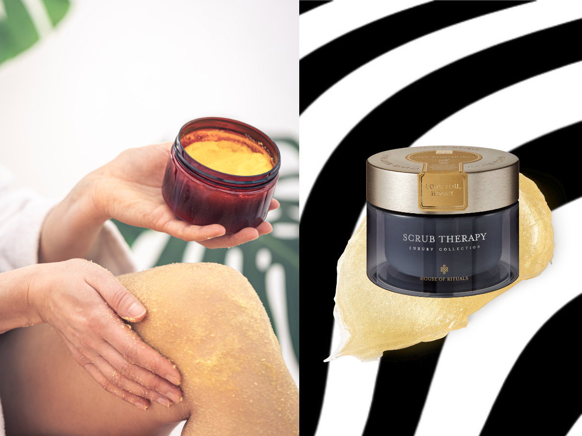Witaminowy peeling ze złotem Rituals Love You, Honey Body Scrub