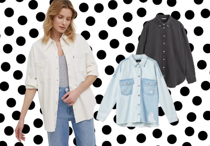 koszule jeansowe damskie Levis Mohito H&M