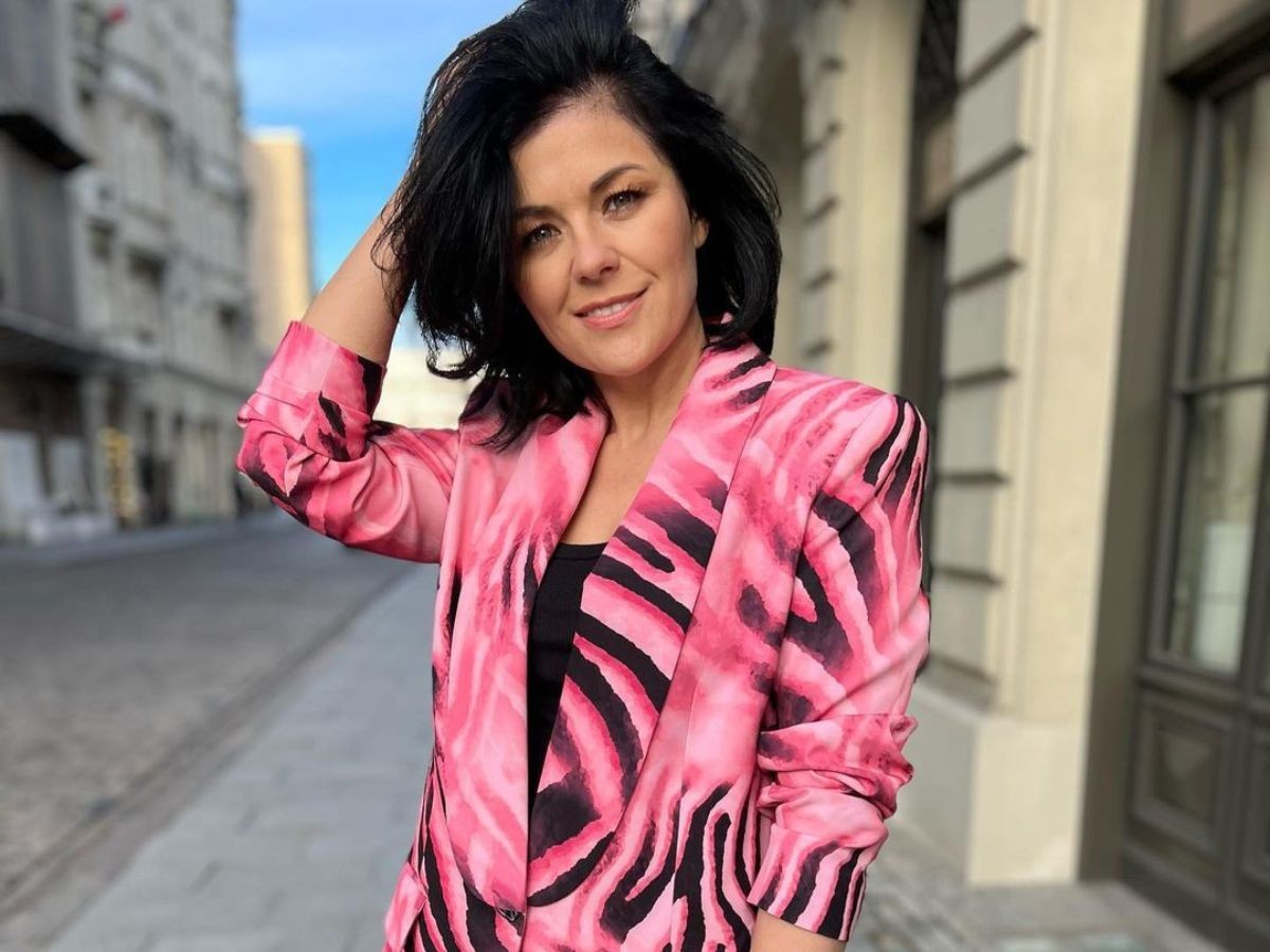 Kasia Cichopek w tweedowym zestawie na jesień