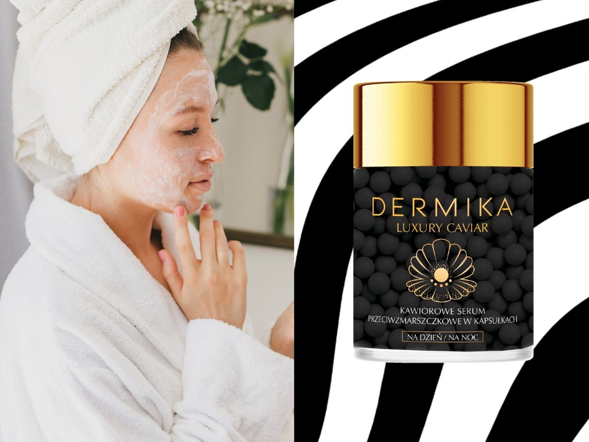 Kawiorowe serum w kapsułkach z czarną perłą