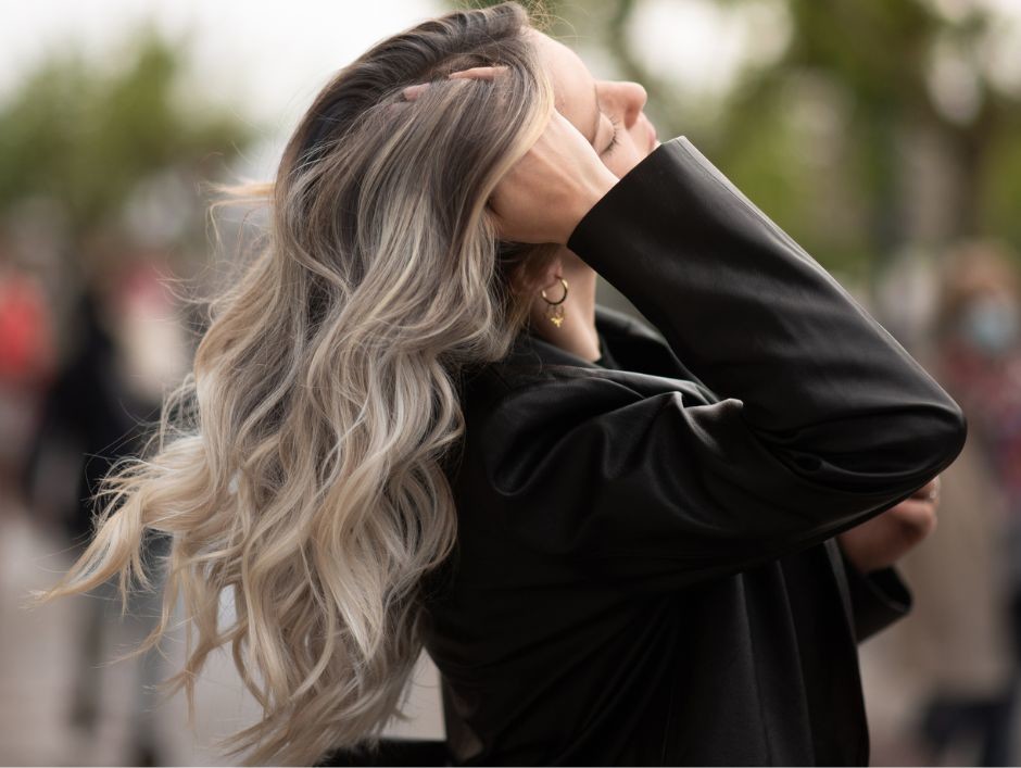 Platynowy blond ombre