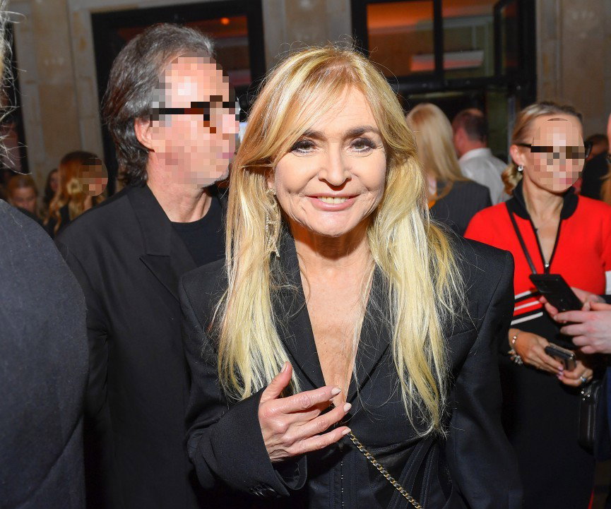 Monika Olejnik na pokazie Paprocki Brzozowski