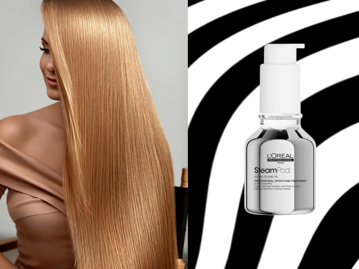 Wygładzające serum do włosów Steampod