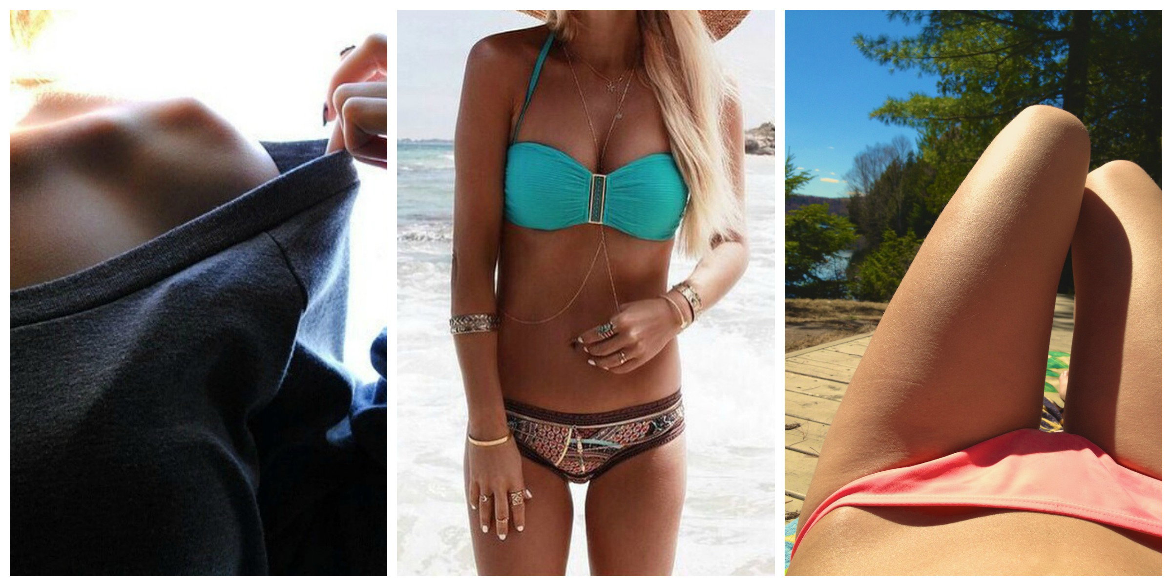 bikini bridge, uda, obojczyk
