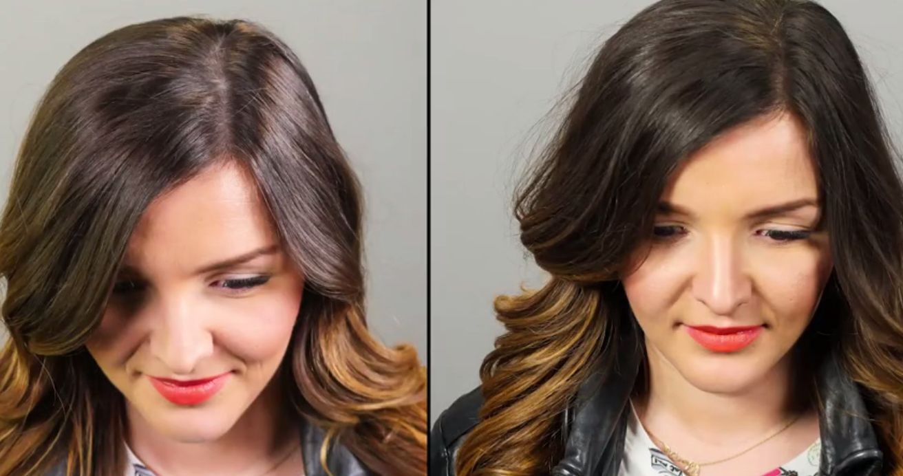 Efekty przed i po zastosowaniu Magic Retouch od L’Oréal Paris