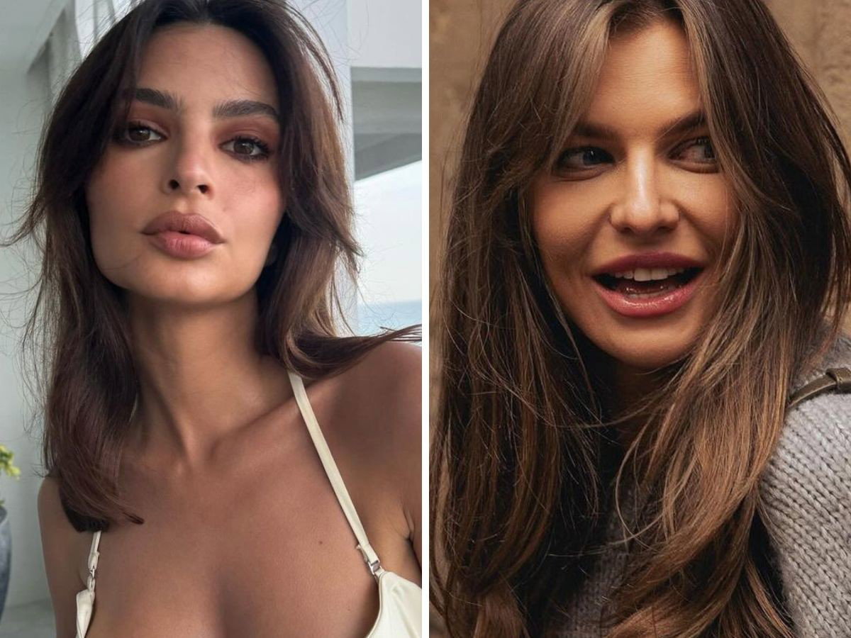 Skórzany płaszcz Emily Ratajkowski i Anny Lewandowskiej