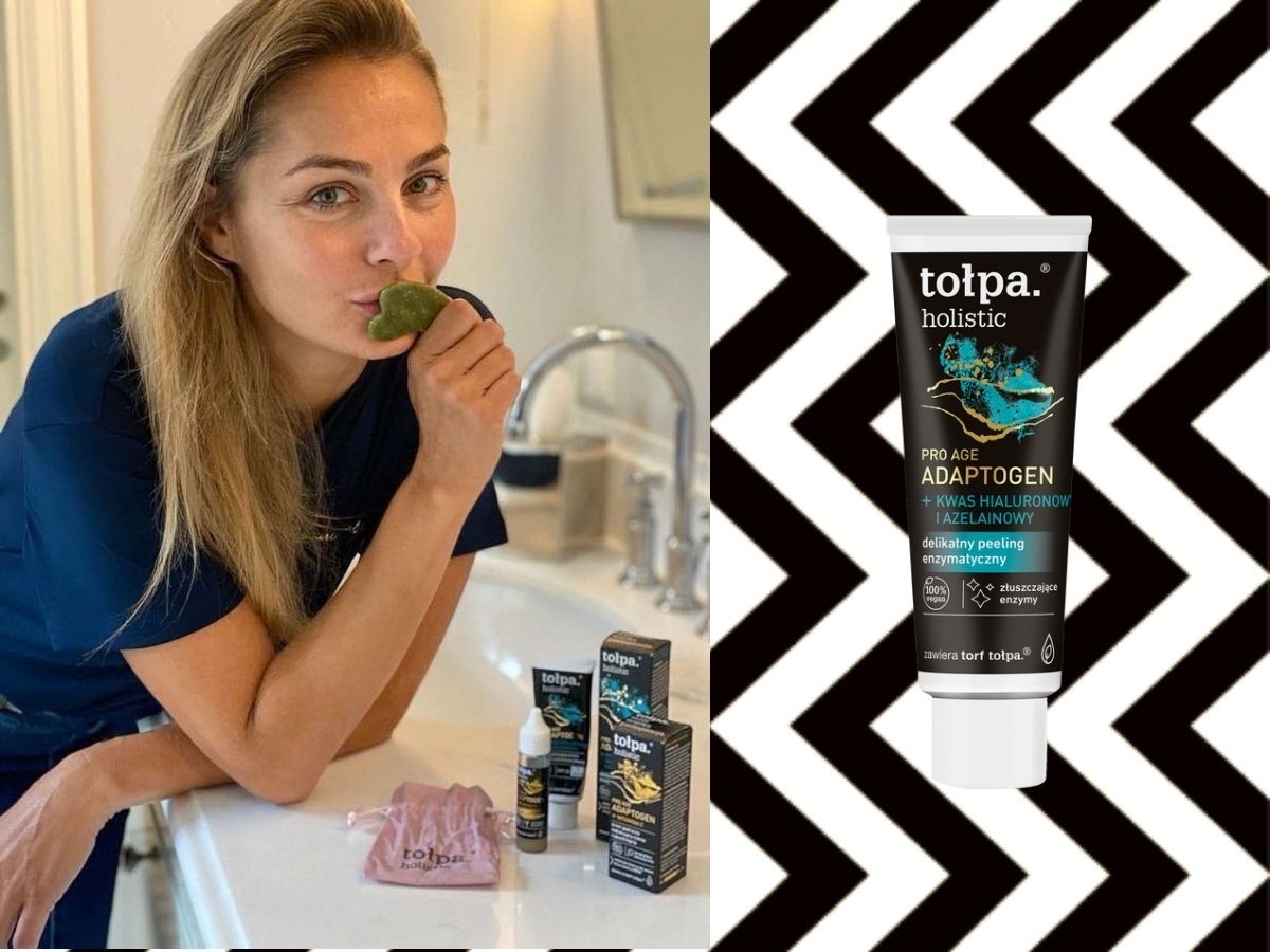 Małgorzata Socha i Tołpa, Holistic, Pro Age Adaptogen + Kwas azelainowy, Delikatny peeling enzymatyczny