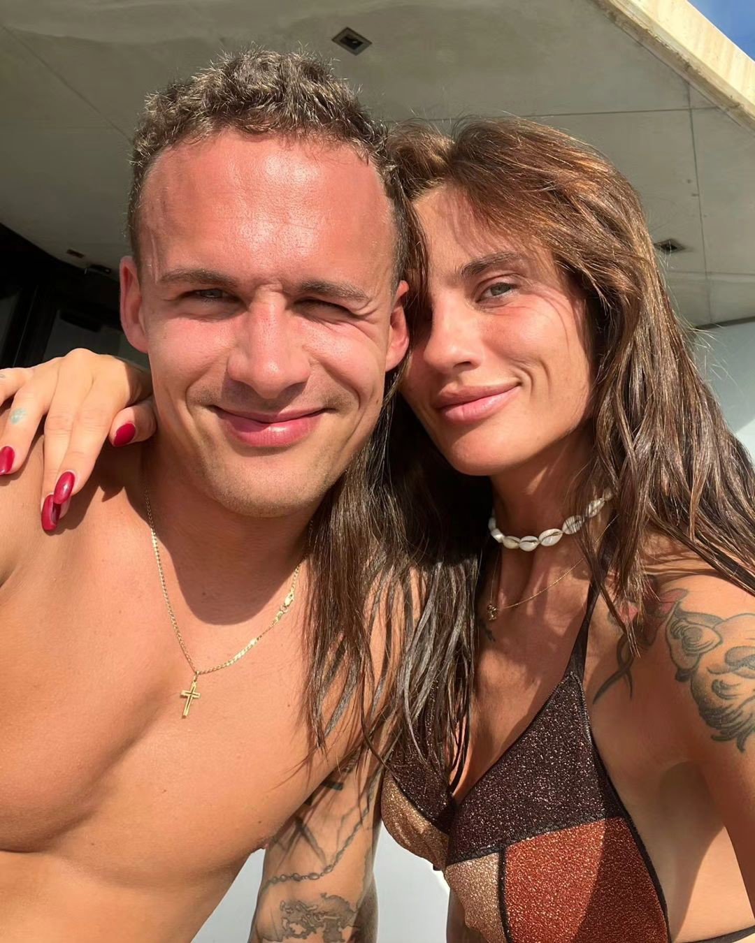 Karolina Gilon z partnerem Mateuszem
