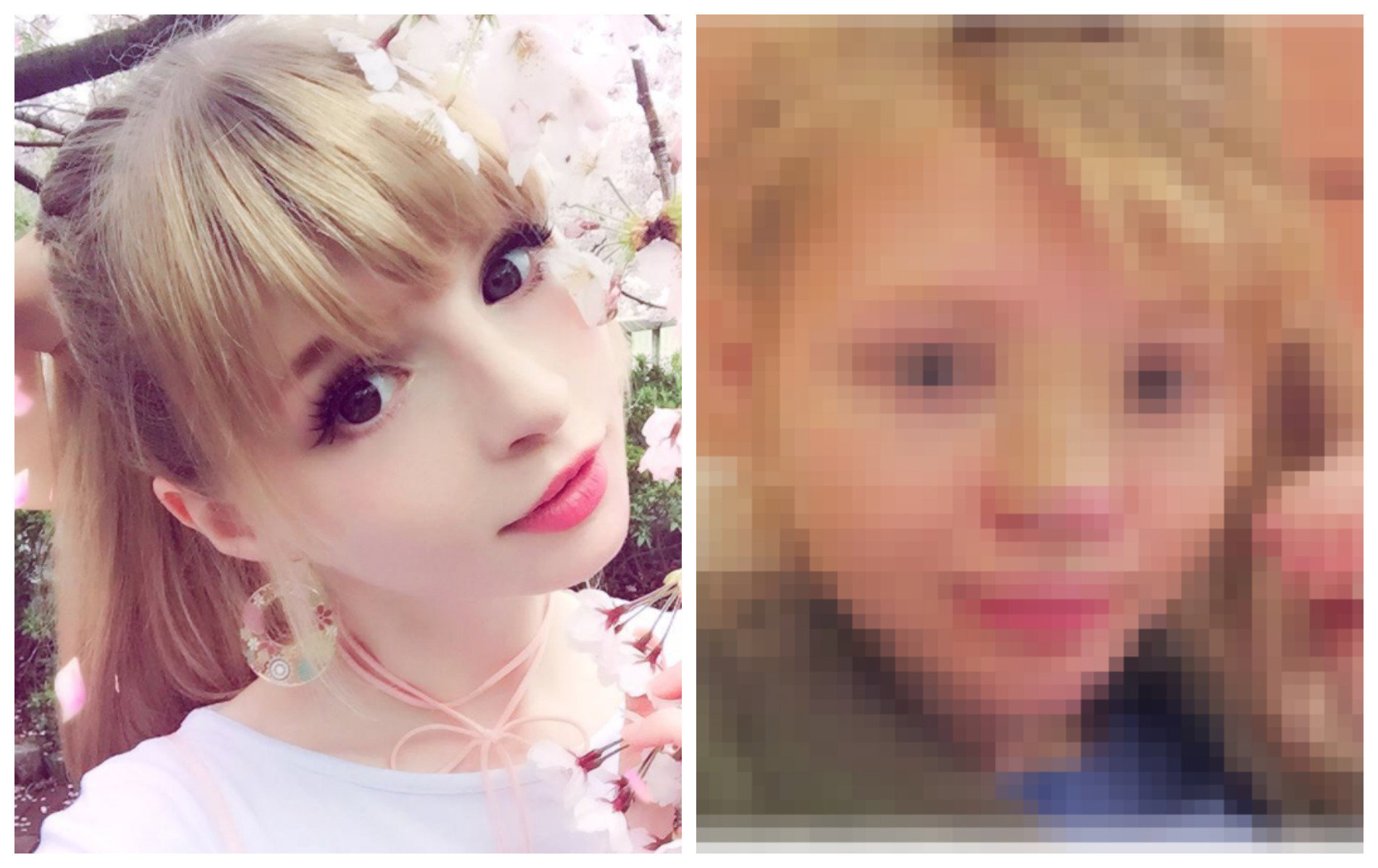 blogerka Peach Milky na Instagramie i w rzeczywistości