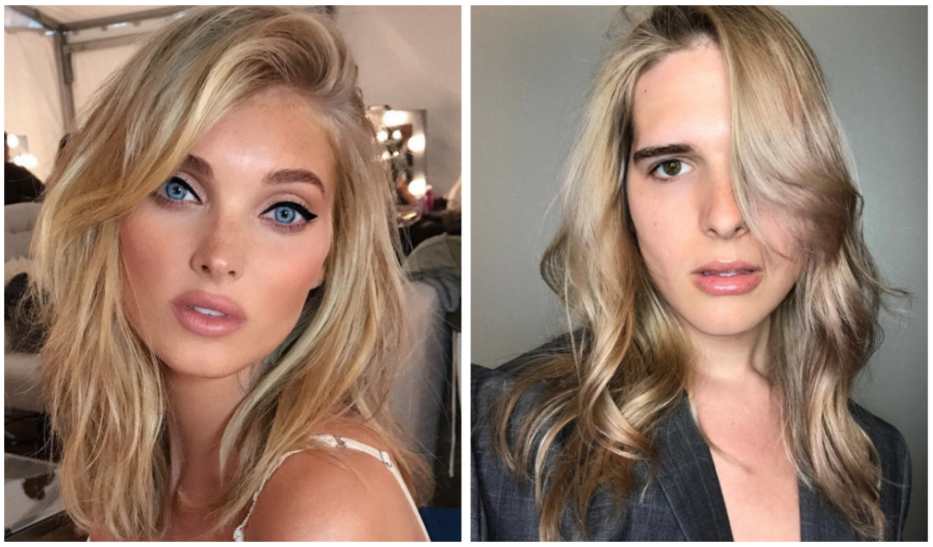 blond w odcieniu soda cream Elsa Hosk i Hari Nef