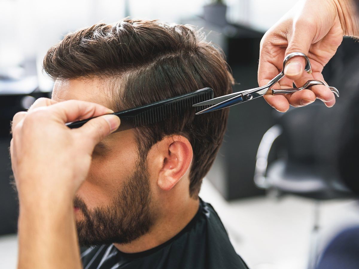 side part haircut