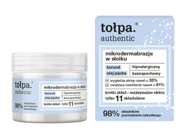 Tołpa, Authentic, Mikrodermabrazja w słoiku