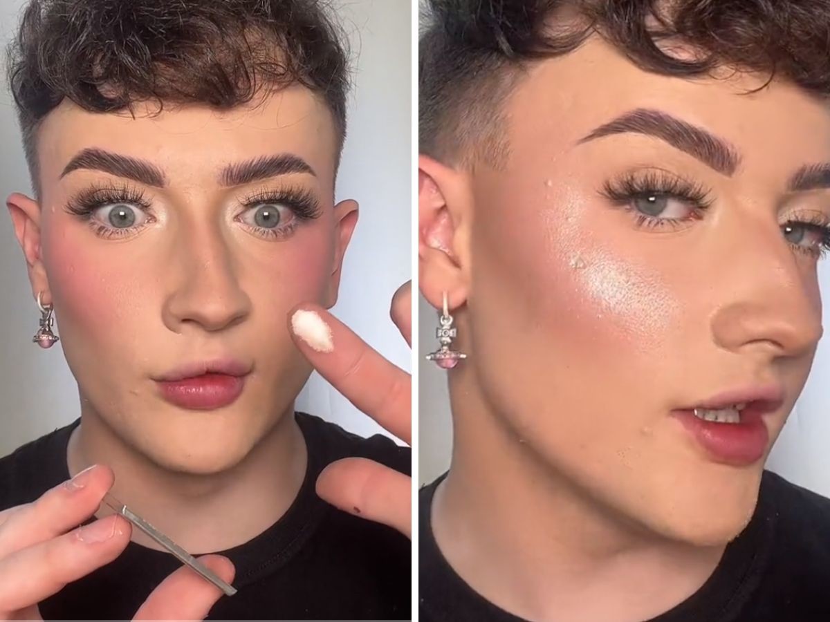 TikToker, który znalazł zamiennik rożswietlacza Rare Beauty