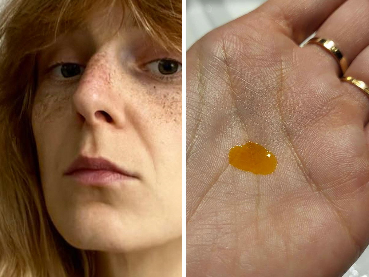 Pomarańczowe serum na przebarwienia twarzy