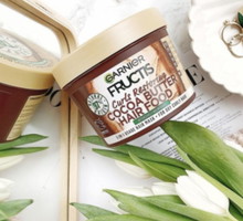 Maska do włosów kręconych Garnier, Fructis, Hair Food, Curls Restoring Cocoa Butter Hair Mask