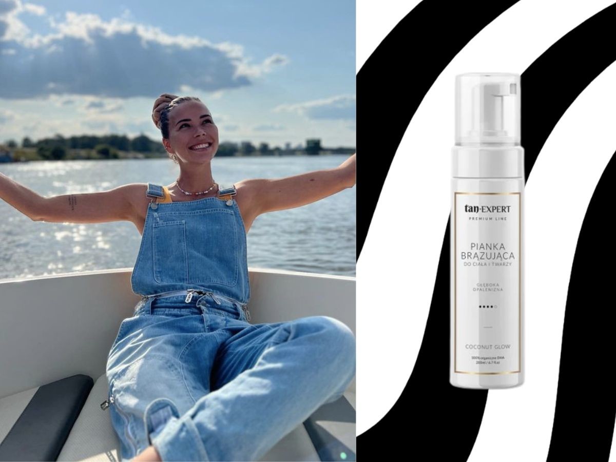 Sandra Kubicka używa pianki brązującej Coconut Glow TanExpert