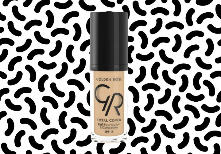 kryjący podkład do twarzy Golden Rose,Total Cover, 2 in 1 Foundation & Concealer