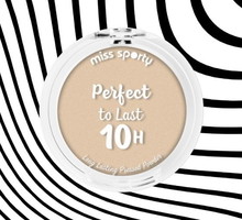 Puder matujący Perfect to Last 10H, Long Lasting Pressed Powder od Miss Sporty