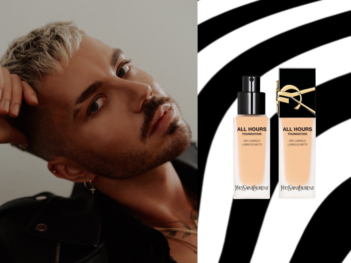 Jędrzej Urbański makijażysta - trwały podkład kryjący YSL