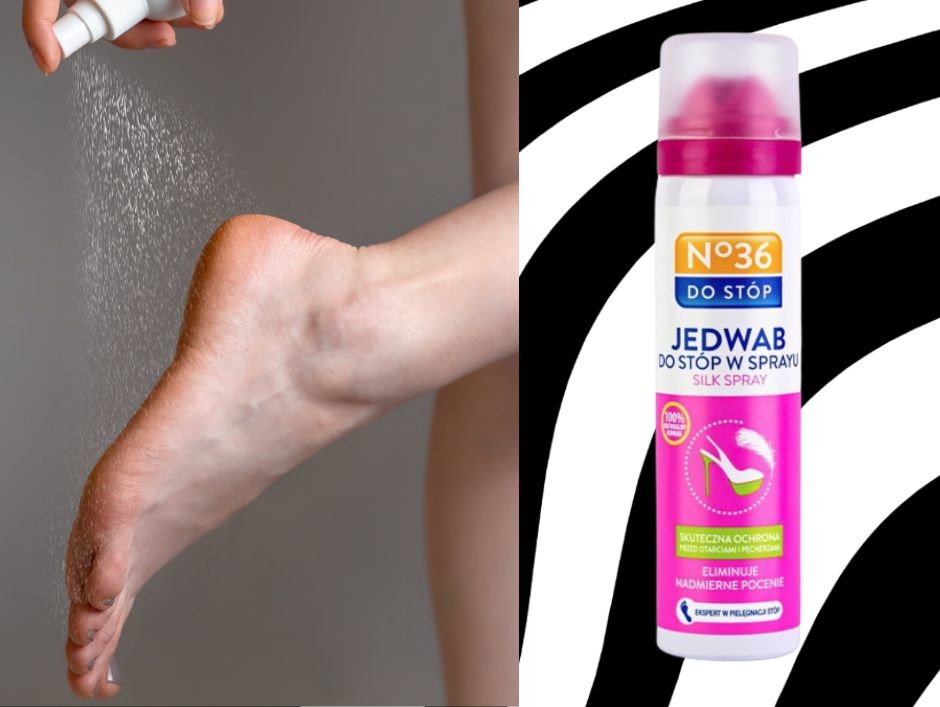 Apteczny jedwab w sprayu do stóp