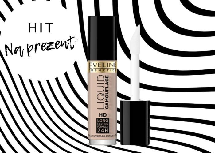 kryjący korektor do twarzy Eveline, Liquid Camouflage HD 24H Long Lasting Formula, Full Coverage Concealer