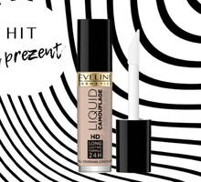 kryjący korektor do twarzy Eveline, Liquid Camouflage HD 24H Long Lasting Formula, Full Coverage Concealer