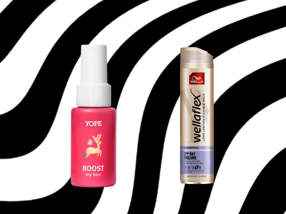 Lakier  Wellaflex, 2nd Day Volume i Serum do włosów Yope, Bounce My Hair