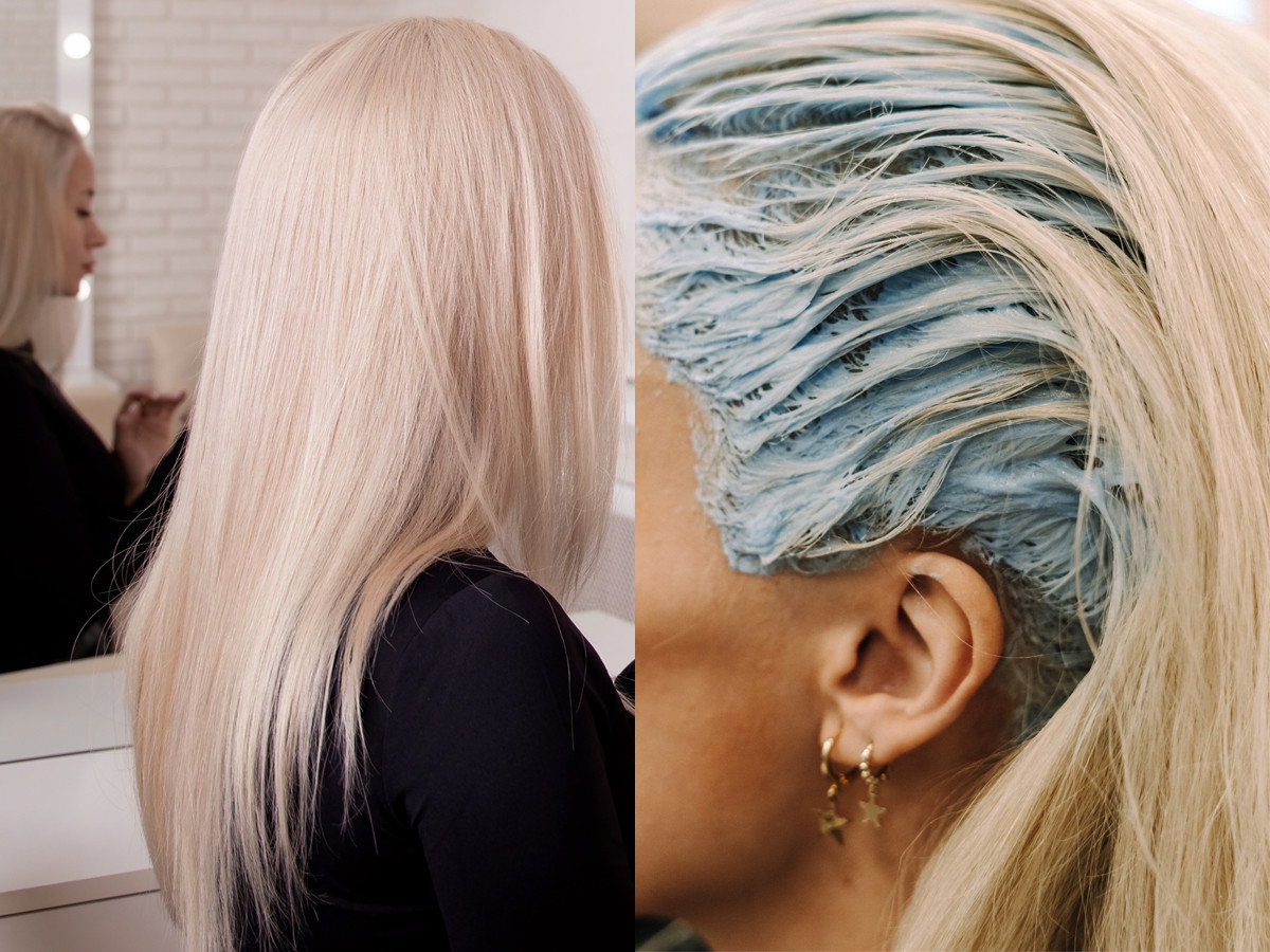 Chłodne blond włosy