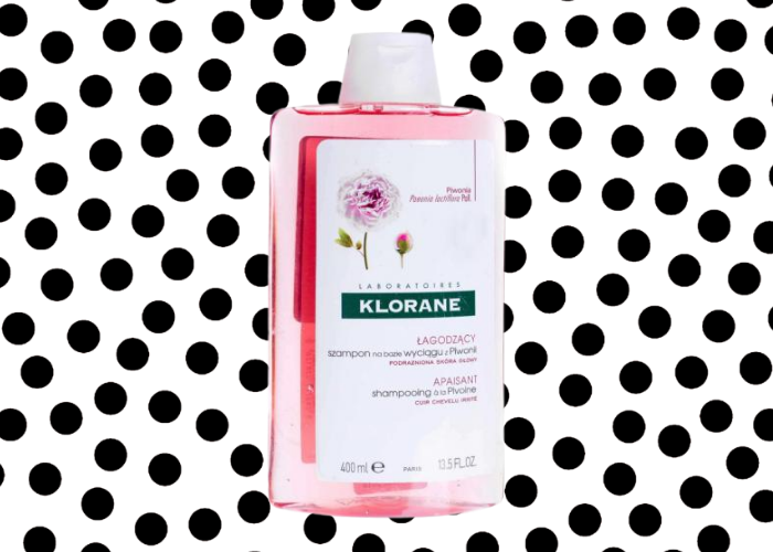 szampon łagodzący z organiczną peonią z Klorane