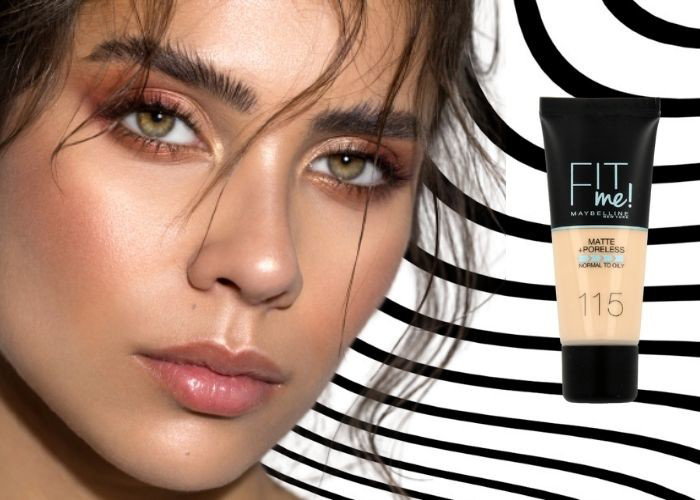 Maybelline New York, Fit Me!, Matte + Poreless Foundation, Podkład matujący i wygładzający pory